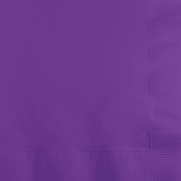 Touch Of Color Amethyst Purple Beverage Napkins, 5"x5", 500PK 318923